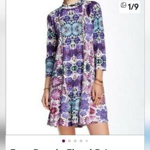 Free People Purple Floral Dress Small